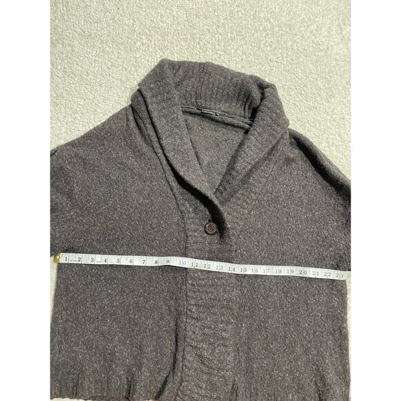 BCBG Maxazria Womens Sz M/L Wool Blend Shawl Collar Sweater Cardigan Gray - Picture 6 of 11